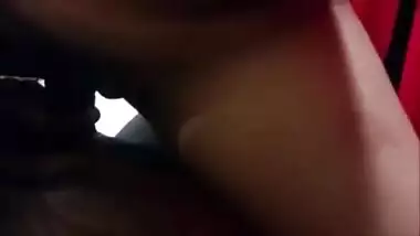 Srilankan horny girl applying jelly on cock to ride