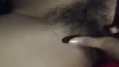 Indian fingering ex-girlfriend video call at night