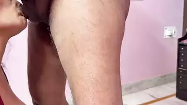 Boobs in bra aunty sucking dick of Indian porn lover