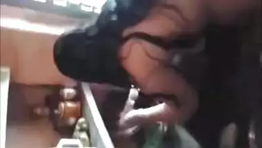 Weird fiance nude in kitchen 