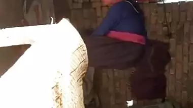 Village girl caught wearing clothes after bath