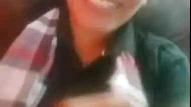 Shy Desi Girl Showing Her Boobs