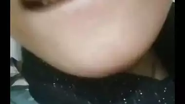 Young Bengali girl boobs pressing and fingering pussy
