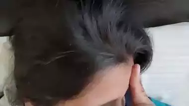 Young girl enjoys cock sucking in the Indian sex video