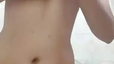 Horny Bangladeshi girl fingering her both holes